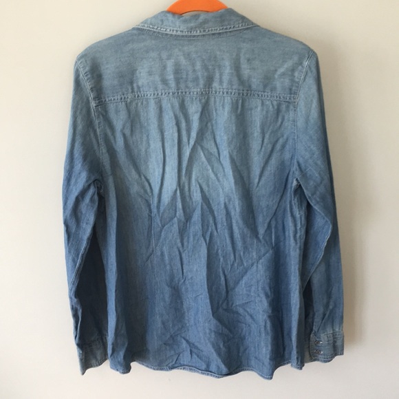 Nine West Jean style long sleeve button down - Picture 3 of 3